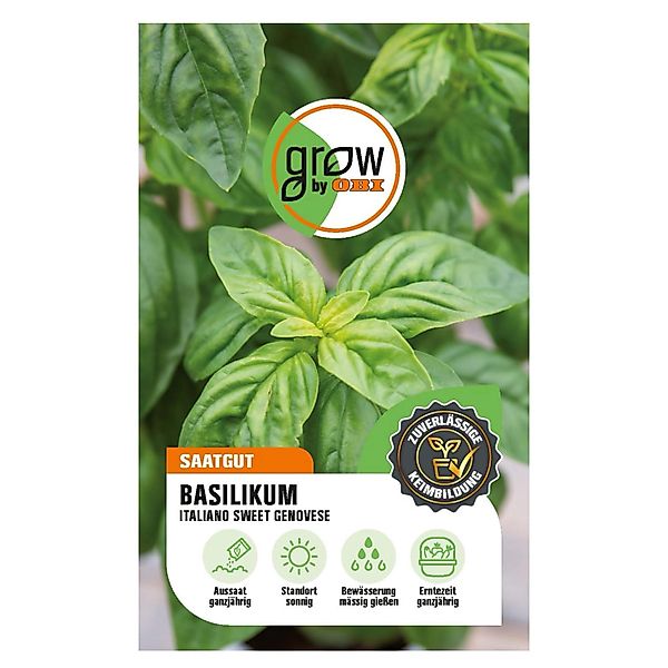 GROW by OBI Basilikum Italiano Classico Sweet Genovese günstig online kaufen