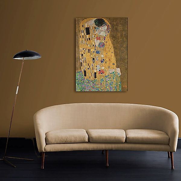 Art for the home Leinwandbild "Kuss (Gustav Klimt)", Art-Kiss, (1 St.), der günstig online kaufen