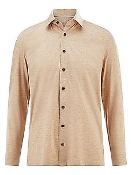 Jersey-Hemd Olymp beige günstig online kaufen