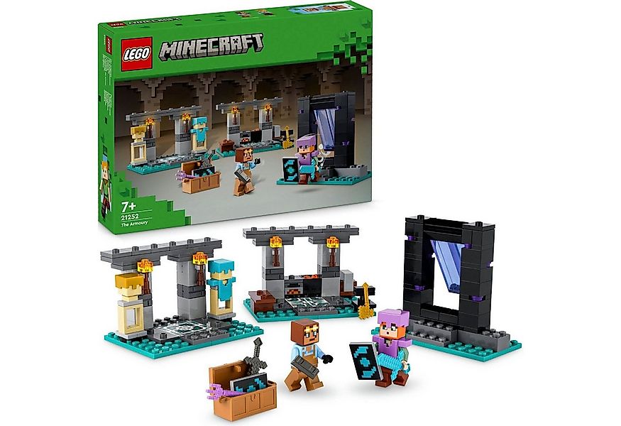 LEGO® Die Waffenkammer (21252), LEGO Minecraft Konstruktionsspielsteine, (2 günstig online kaufen