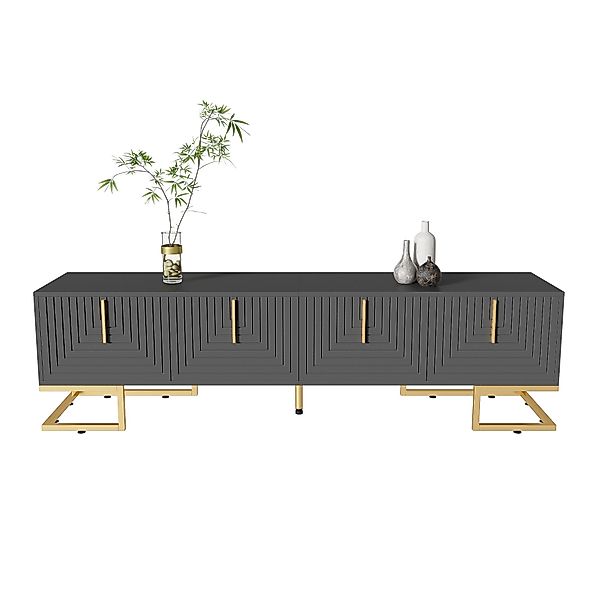 Sweiko Lowboard TV-Möbel,TV-Schrank,TV-Ständer,Fernsehtisch,TV Board (mit 4 günstig online kaufen