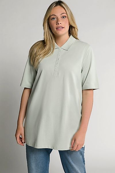 Ulla Popken T-Shirt Poloshirt Piqué Polokragen günstig online kaufen