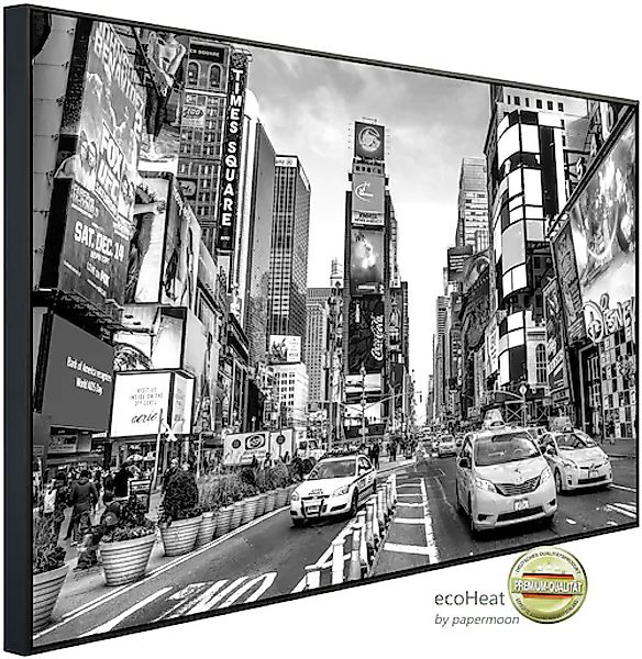 Papermoon Infrarotheizung »New York Time square Schwarz & Weiß«, sehr angen günstig online kaufen