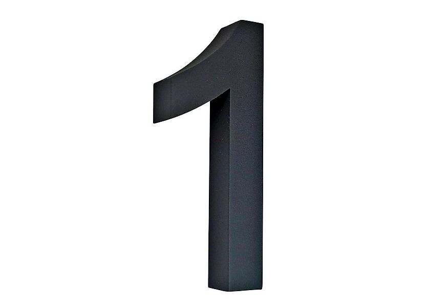 VOSSBACH Hausnummer Edelstahl Hausnummernschild Türnummer Schwarz, 3D Effek günstig online kaufen