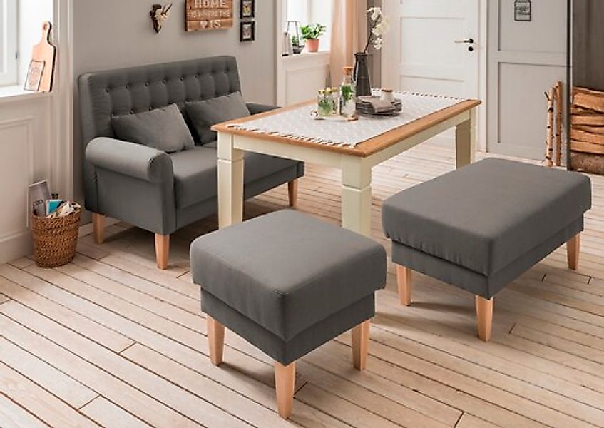 Home affaire Hocker "Scalea", mit Federkern-Polsterung günstig online kaufen