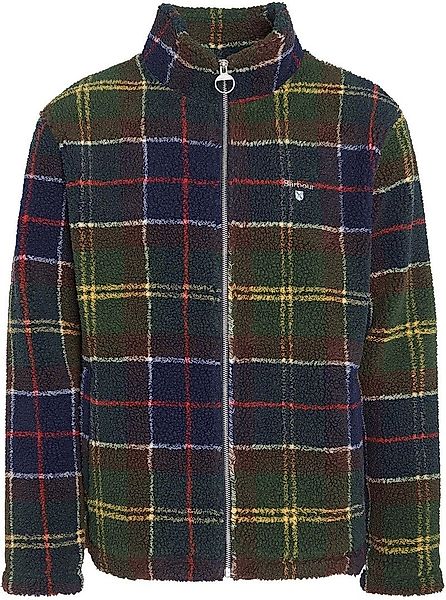 Barbour Tartan Sherpa Fleece Strickjacke Multicolour - Größe XXL günstig online kaufen
