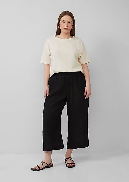 QS Stoffhose Culotte aus Viskosemix günstig online kaufen