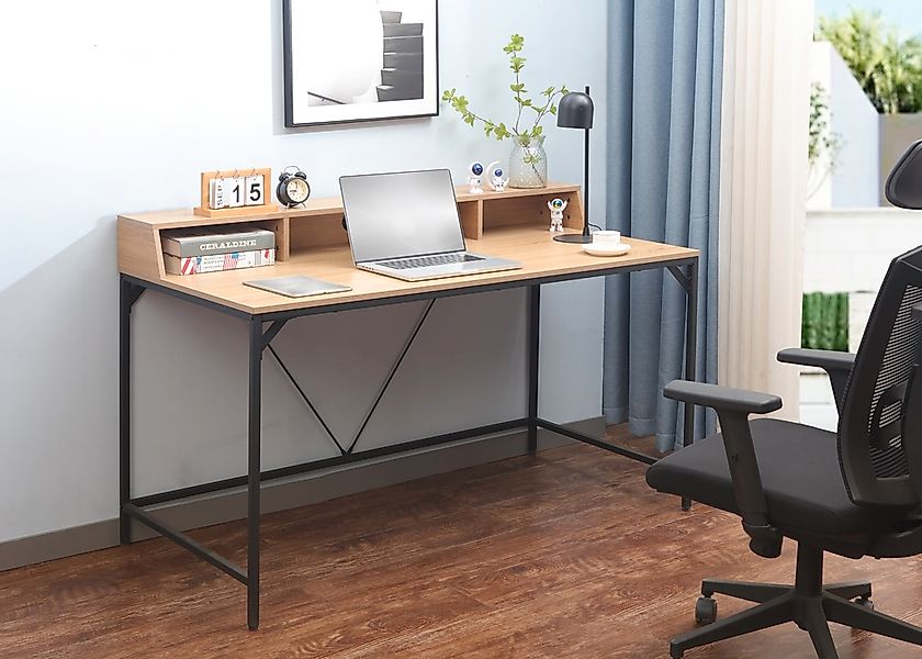 INOSIGN Schreibtisch "Endre", (Breite 140 cm), mit Monitoraufsatz, 3 Fächer günstig online kaufen