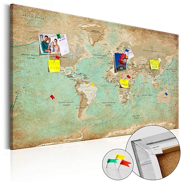 Korkbild - Celadon Journey [cork Map] günstig online kaufen