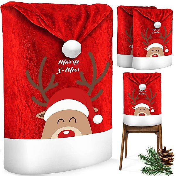 KESSER Weihnachtsfigur, Premium Weihnachtsstuhlüberzug Set Stuhlhussen günstig online kaufen