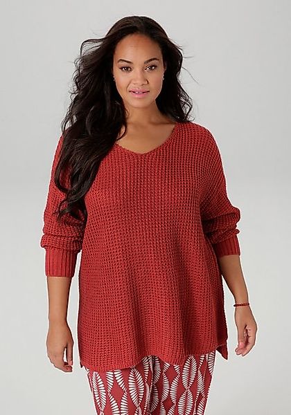 Aniston PLUS Strickpullover, im dezenten Ajour-Strickmuster günstig online kaufen