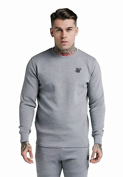 Siksilk Sweater SikSilk Herren Crewneck EXHIBIT SWEATER SS-18341 Grey Marl günstig online kaufen