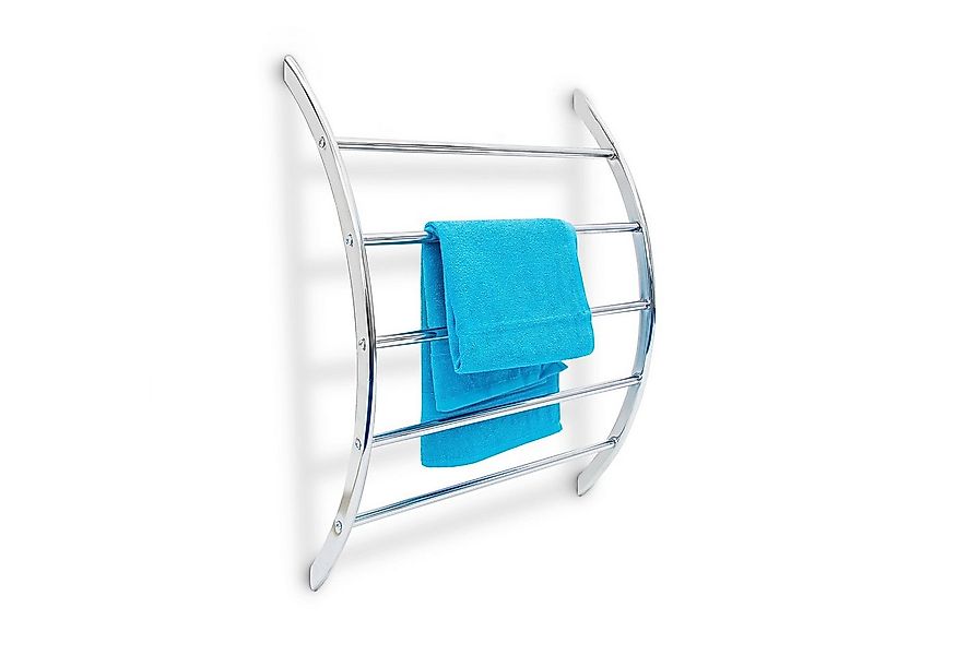 relaxdays Handtuchhalter Wand-Handtuchhalter Stahl 5 Stangen günstig online kaufen