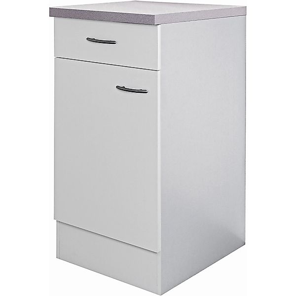 Flex-Well Classic Küchen-Unterschrank Wito 40 cm Weiß günstig online kaufen