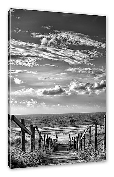 Pixxprint Leinwandbild Weg zum Strand am günstig online kaufen