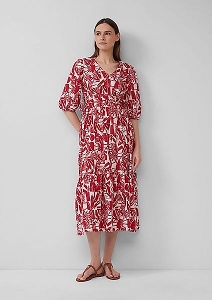 s.Oliver Maxikleid Maxikleid aus Baumwolle mit günstig online kaufen