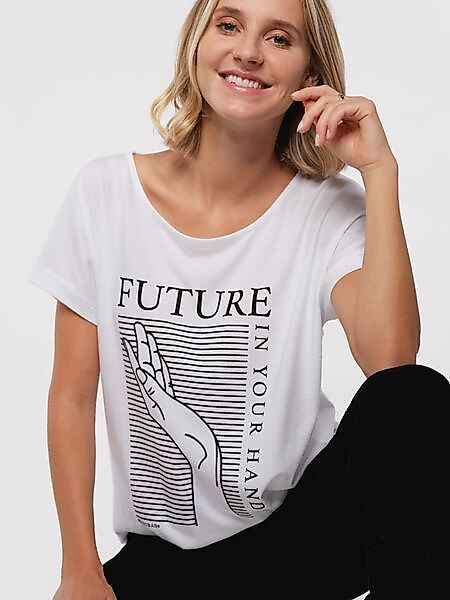 Women T-shirt Future (White) günstig online kaufen