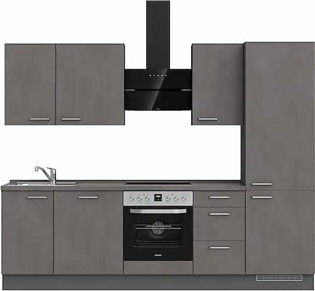 nobilia® Küchenzeile »"Riva II"«, vormontiert, Ausrichtung wählbar, Breite günstig online kaufen
