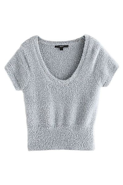 Next Strickpullover Funkelndes T-Shirt mit U-Ausschnitt (1-tlg) günstig online kaufen