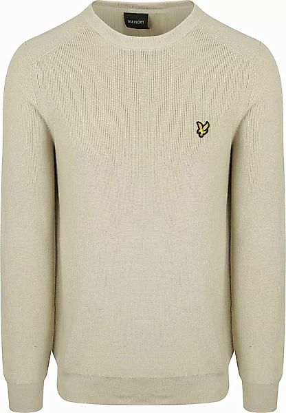 Lyle & Scott Rib Pullover Greige - Größe XXL günstig online kaufen