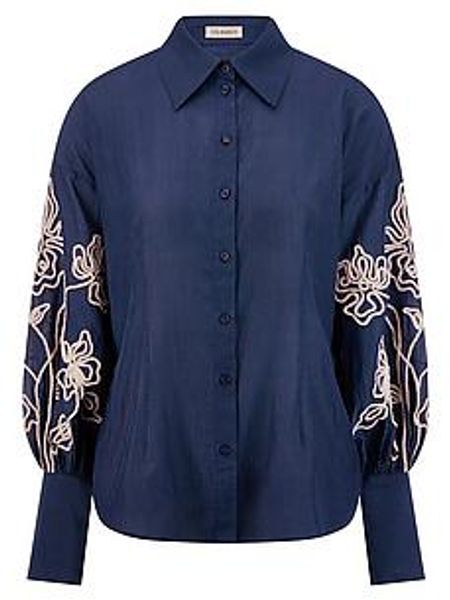 Bluse TALBOT RUNHOF X PETER HAHN blau günstig online kaufen