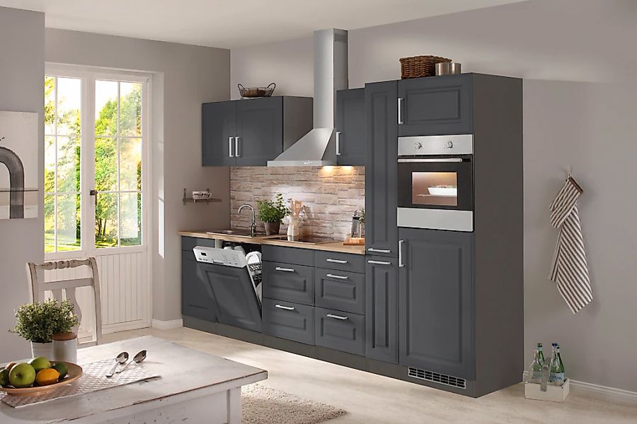 KOCHSTATION Küchenzeile "KS-Stockholm – Küche mit hochwertiger und detailre günstig online kaufen