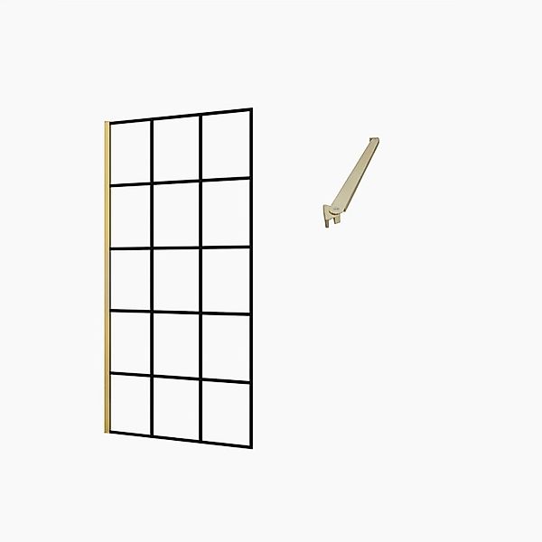 Duschparadies 80 x 200cm Walk in Duschwand 8mm Nano Glas Dusche Duschtrennw günstig online kaufen