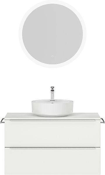 nobilia® Badmöbel-Set »Alvene«, (2 St., vormontiert, mit Soft-Close), inkl. günstig online kaufen