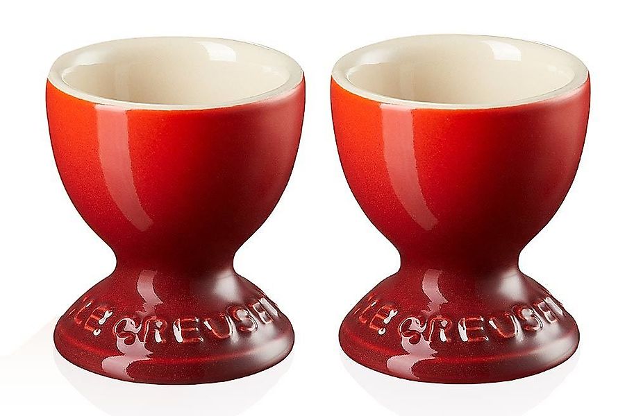 Le Creuset 2er-Set Eierbecher Kirschrot Steinzeug günstig online kaufen