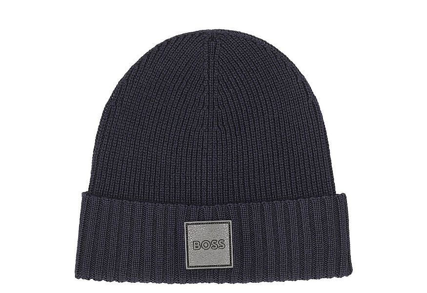 BOSS Strickmütze Flavio - Mütze (dark blue) günstig online kaufen