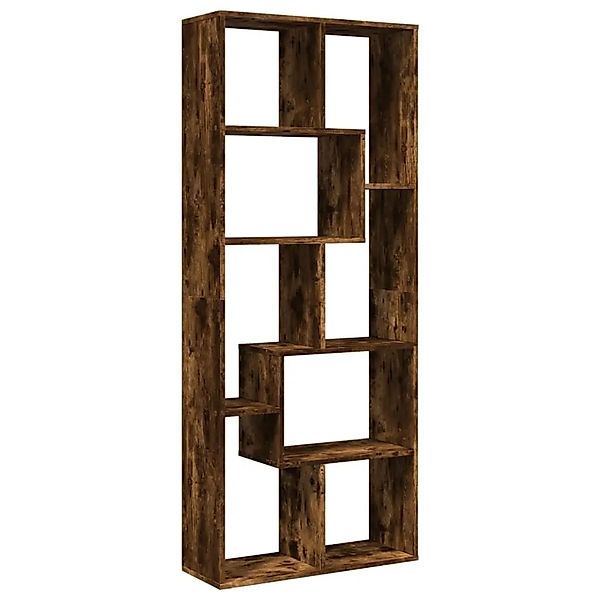 vidaXL Raumteiler-Bücherregal Räuchereiche 67x25x161,5cm Holzwerkstoff 8580 günstig online kaufen