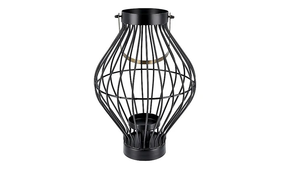 Laterne   ¦ schwarz ¦ Metall,Eisen ¦ Maße (cm): H: 37  Ø: 25 Accessoires > günstig online kaufen