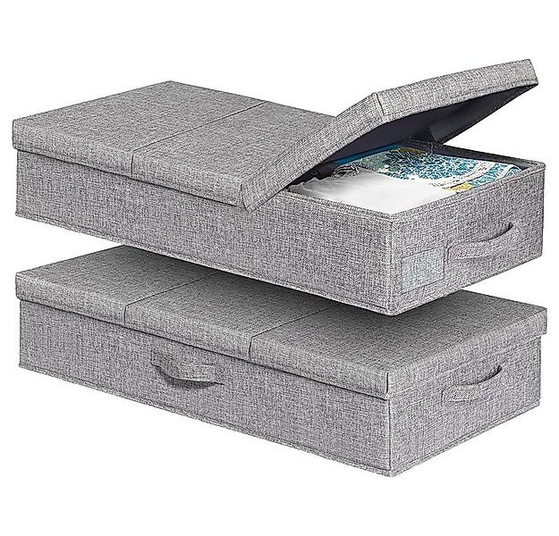 NUODWELL Aufbewahrungsbox 2 x Aufbewahrungsbox mit Deckel für Bettdecke unt günstig online kaufen