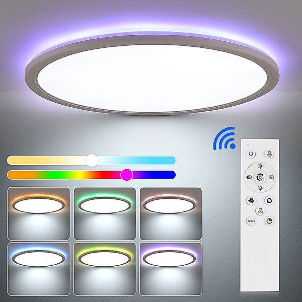 LETGOSPT LED Deckenleuchte 30W Ultra Dünn günstig online kaufen