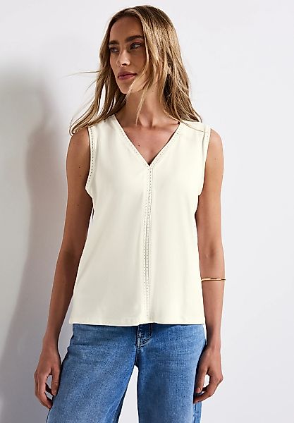 STREET ONE Spitzentop, mit V-Ausschnitt günstig online kaufen