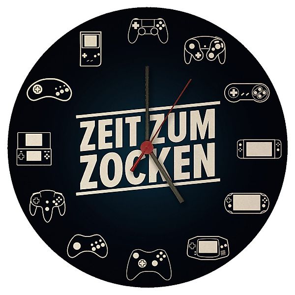 speecheese Wanduhr Zeit zum Zocken verschiedene günstig online kaufen