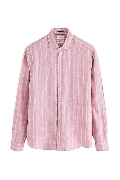 Next Langarmhemd Leinenhemd mit Streifen und Haifischkragen (1-tlg) günstig online kaufen