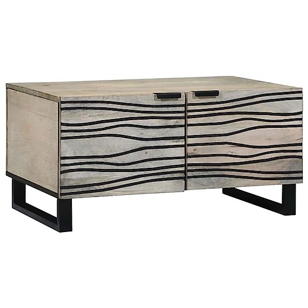 vidaXL Couchtisch Beige und Schwarz 80 x 50 x 40 cm 4017977 günstig online kaufen