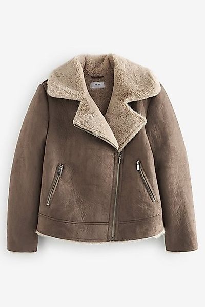 Next Fellimitatjacke Bikerjacke aus Velours mit günstig online kaufen