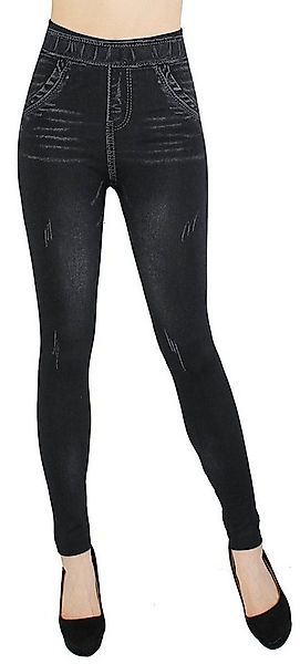 dy_mode Jeggings Damen Leggings in Jeans Optik Bequem Jeggings High Waist J günstig online kaufen