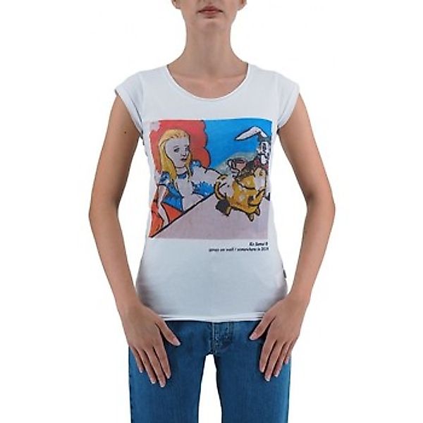Ko Samui Tailors  T-Shirts & Poloshirts Alice In Wonderland T-Shirt Weiss günstig online kaufen
