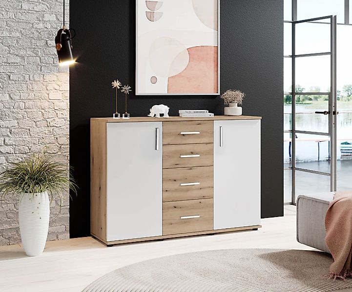 HBZ Kommode "BC-Drift-2, Sideboard Stellmaß 120x84x35 cm", (1 St.), Sideboa günstig online kaufen