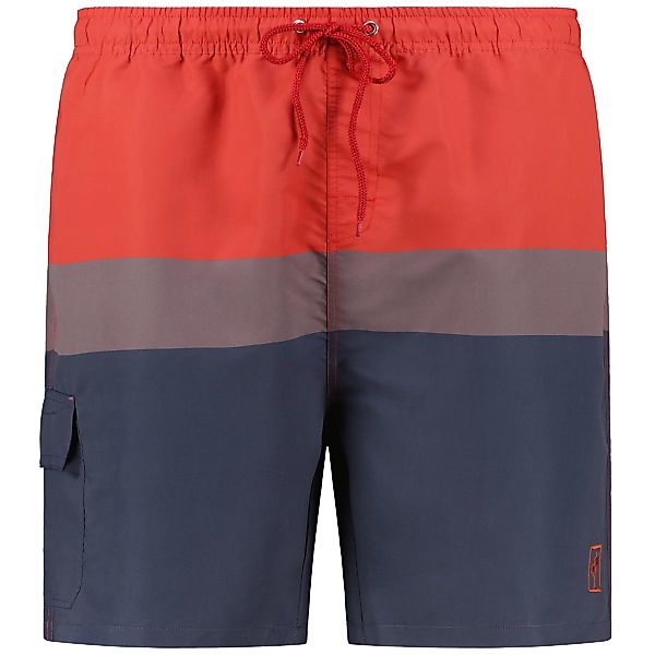 ADAMO Badeshorts mit Taschen Farbe blau/rot Größe: 5XL günstig online kaufen