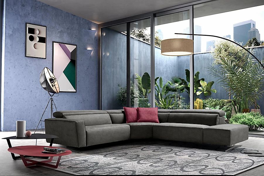 Egoitaliano Ecksofa "Stefanie-e, Designsofa der Extraklasse, bequem mit hoh günstig online kaufen