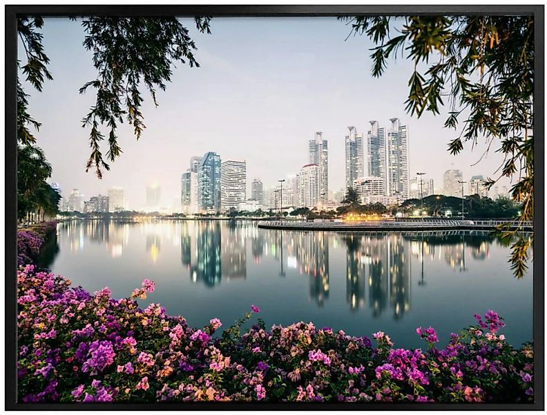 Wall-Art Poster "Bangkok Skyline Fotokunst", Landschaften, (1 St.) günstig online kaufen