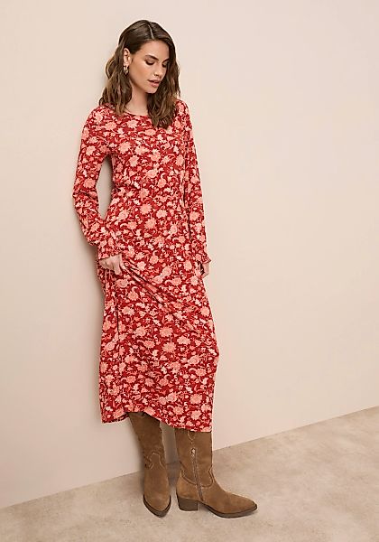 Tamaris Maxikleid aus Jersey-Material, für Casualmode und Herbstmode, femin günstig online kaufen