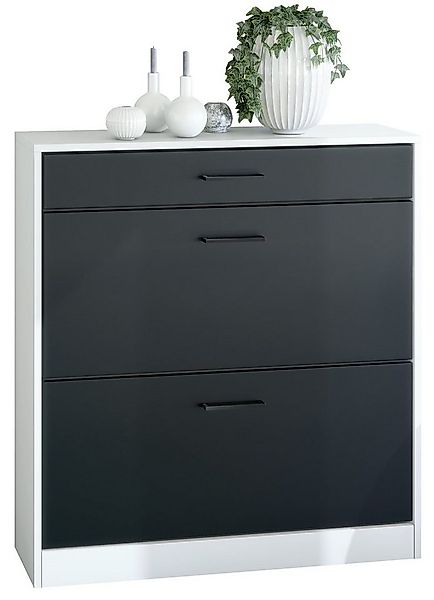 Vladon Schuhschrank Elvas (Schuhkipper, für 16 Paar Schuhe mit 2 Klappen un günstig online kaufen