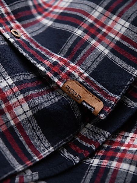 OMBRE Flanellhemd Herren Flanellhemd mit geknöpften günstig online kaufen