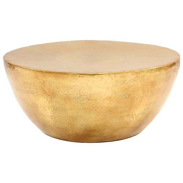 vidaXL Couchtisch aus Gehämmertem Aluminium 70x30 cm Messing 246508 günstig online kaufen