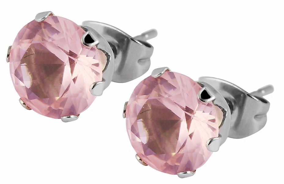 Adelia´s Paar Ohrhänger "Unisex Ohrringe – Ohrstecker aus Edelstahl mit Zir günstig online kaufen